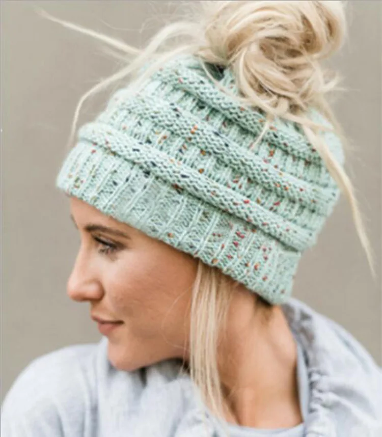 

Female Hats Beanie Rabbit Fur Winter Women Casual Autumn Knitted Beanies for Girls Fashion High Quality Soft Warm Wool