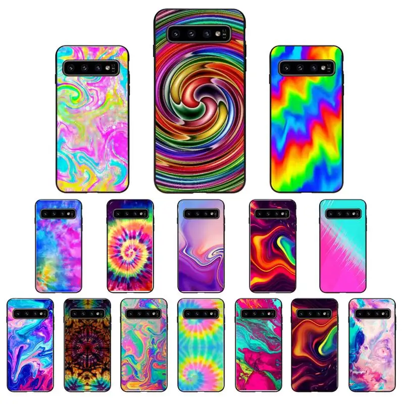 

YNDFCNB Abstract Rainbow Tie Dye art Phone Case for Samsung S6 S6edge Plus S7 S7edge S8 S9 S10 S10E S20 Plus Ultra