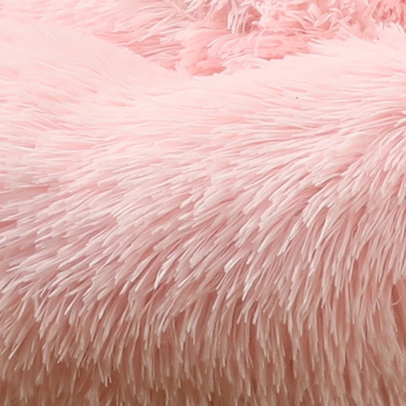 Удобная кровать для собаки с пончиком Круглый собачий питомник ультра мягкая