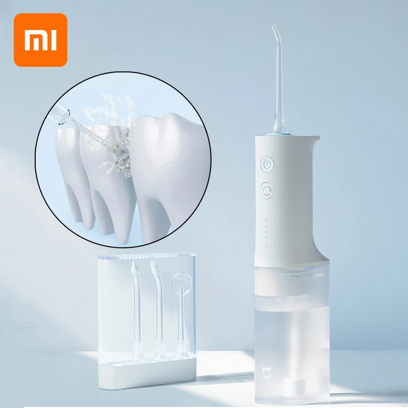 

XIAOMI MIJIA MEO701 Portable Oral Irrigator Dental Irrigator Teeth Water Flosser bucal tooth Cleaner waterpulse 200ML 1400/min