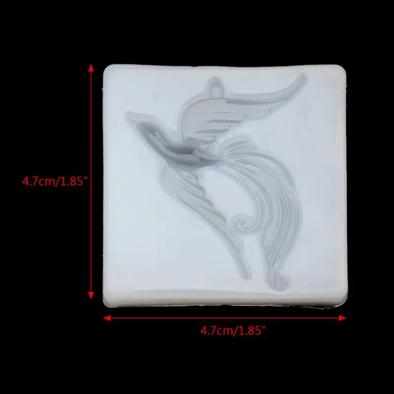 Форма для изготовления украшений Beauty Bird Phoenix Pendant из силикона для ручных работ в стиле DIY с использованием сухих цветов и смолы.