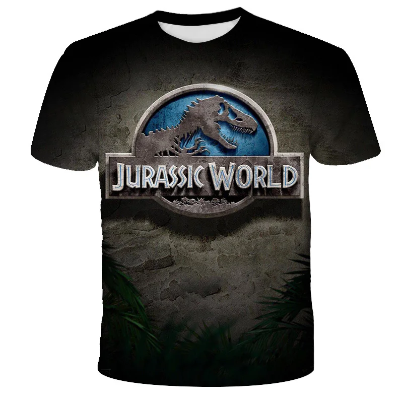 

Teen Oversized T-shirt 3D Printing Jurassic Park Dinosaur Game Men's Summer Short Sleeve Top Classic Fashion Shirt