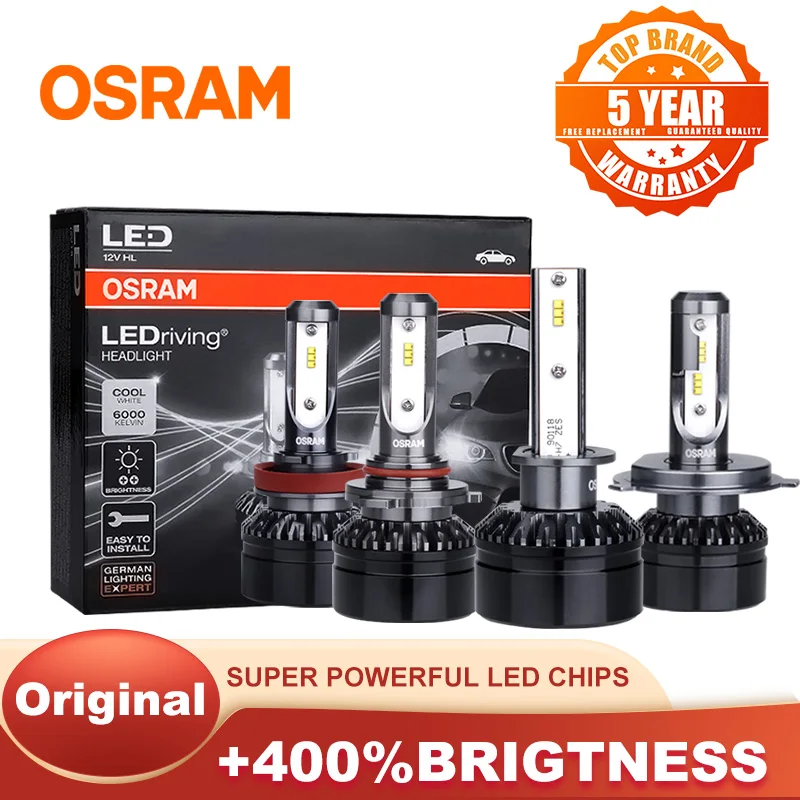 Миниатюсветодиодный светодиодсветодиодный лампы OSRAM H1 H7 H4 дальний и ближний свет