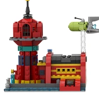 moc mini planet express building blocks kit micro scene series bricks assemble architecture toys for children kid birthday gifts