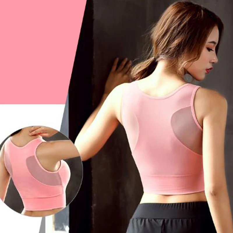 Повседневная Спортивная майка для фитнеса Женский сетчатый бесшовный жилет