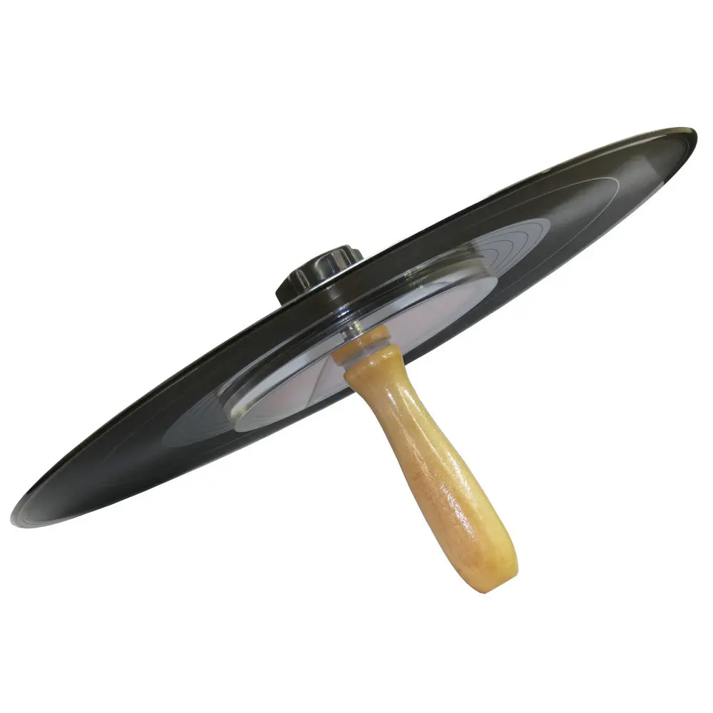 Зажим для очистки виниловых пластинок LP с алюминиевой ручкой защиты этикеток от