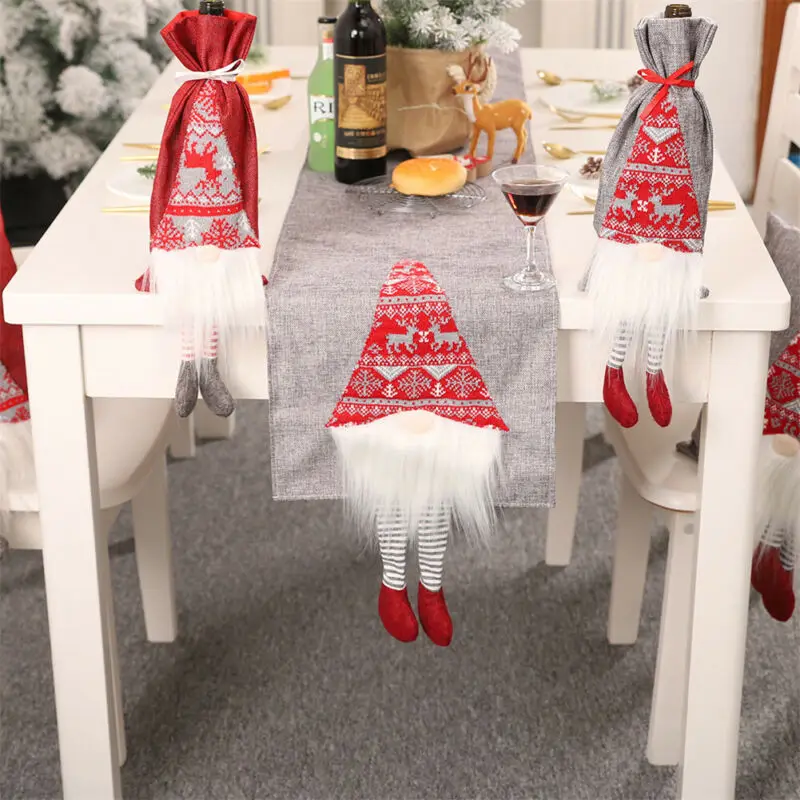 2019 New Santa Claus Style Table Runner Christmas Tablecloths Flags Xmas Dining Tables Tapestry Cover Decors | Дом и сад