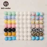 lets make 50pcs 12mm silicone beads bpa free children diy handmade accessories kids oral care teether baby goods dropshipping