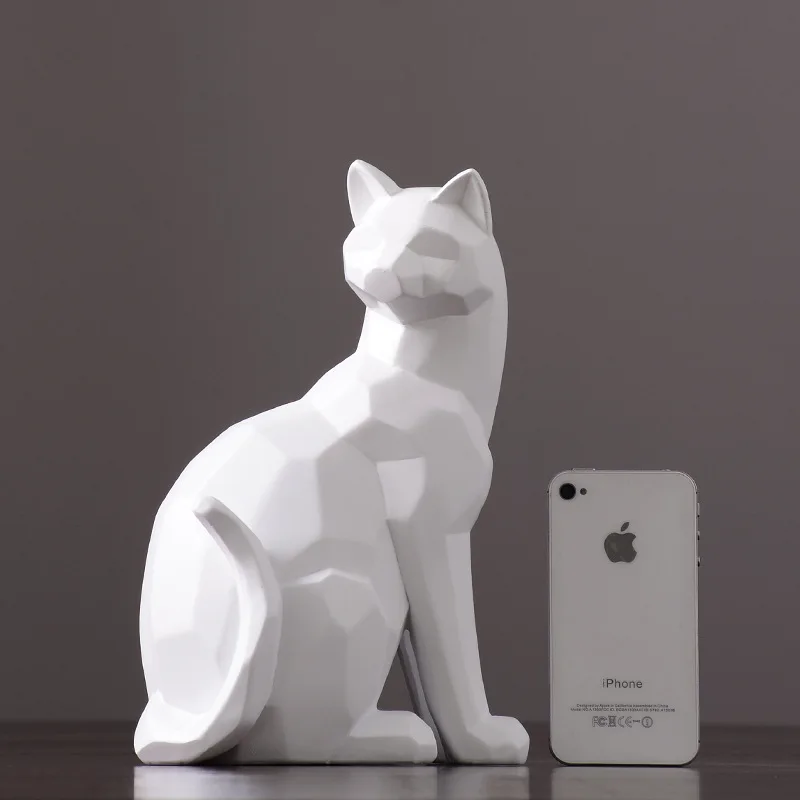 Скандинавские смолы оригами форма кошка украшения Ремесла современный для