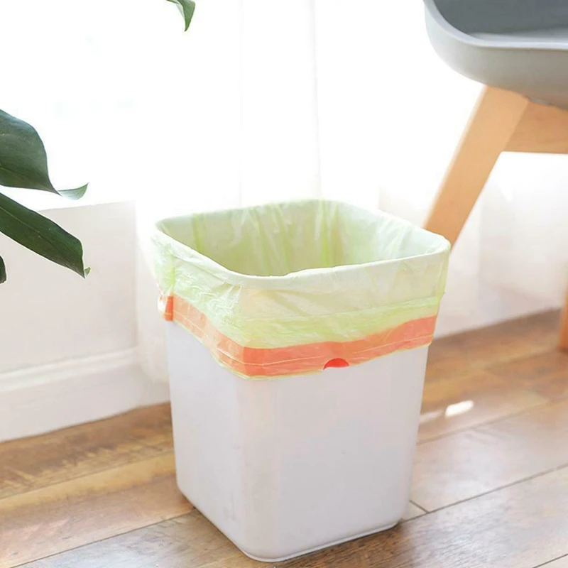 Одноразовые большие мешки для мусора прочные пластиковые на шнурке дома и кухни -