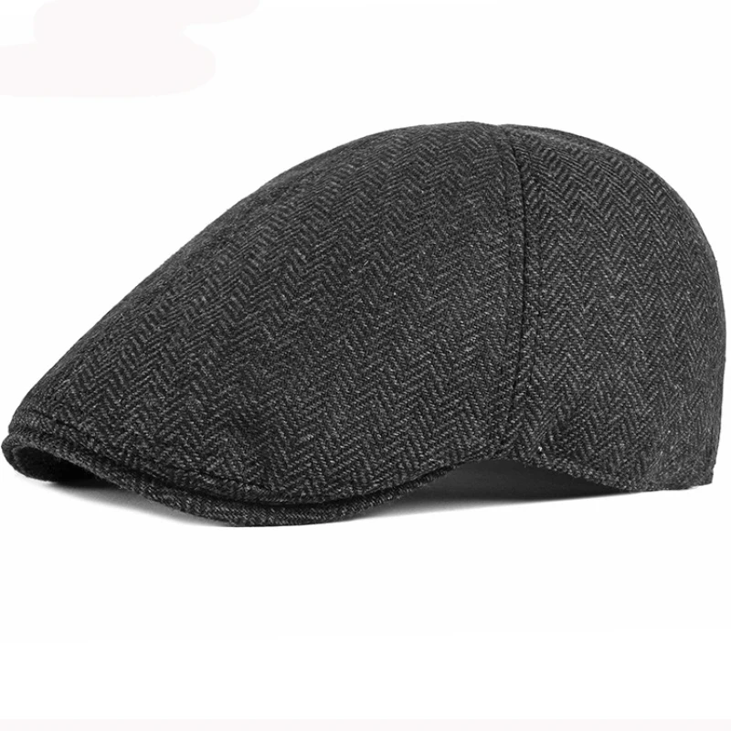 HT2825 Beret Cap Women Men Striped Artist Painter Hat Spring Autumn 6 Panels Flat Ivy Newsboy Unisex Retro Berets for | Аксессуары для