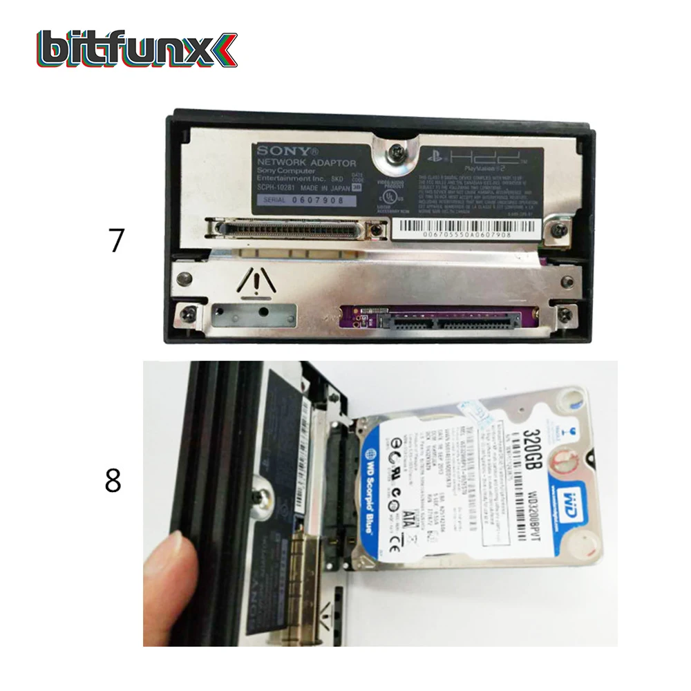 Bitfunx SATA адаптер Порт наборы для PS2 IDE жестких дисков оригинальный Сетевой