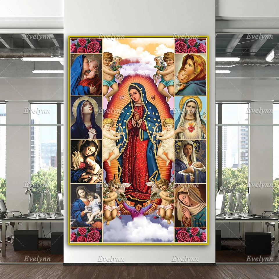 

Our Lady Of Guadalupe Poster, Catholic Art, Religious Art, Catholic Prints Home Decor Canvas Wall Art Prints Unique Gift
