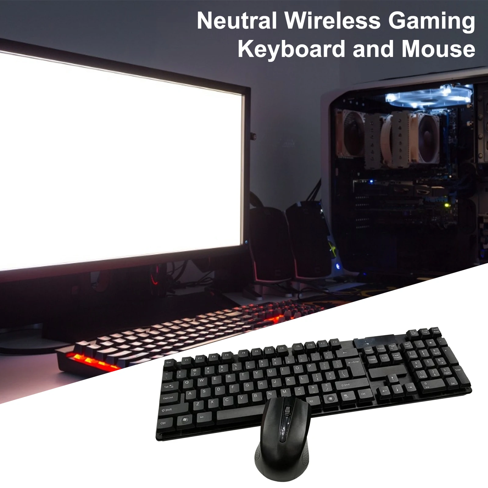 

2.4G Wireless Gaming Keyboard Mouse Set Computer Accessories Wireless Keyboard And Mouse Ergonomic Gamer Keypad