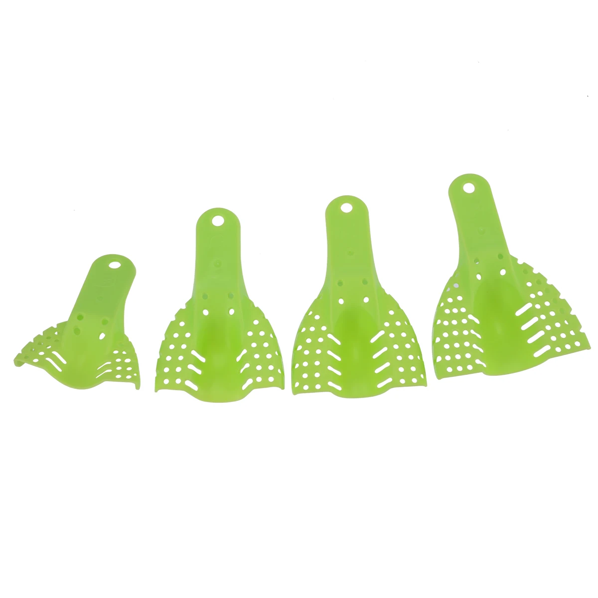 10 шт зубные оттискные ложки Пластик материалы зубы держатель зубной центральной