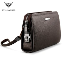 williampolo genuine leather mens clutch wallet with coded lock men wallet business man clutch purse mens handbag pl286