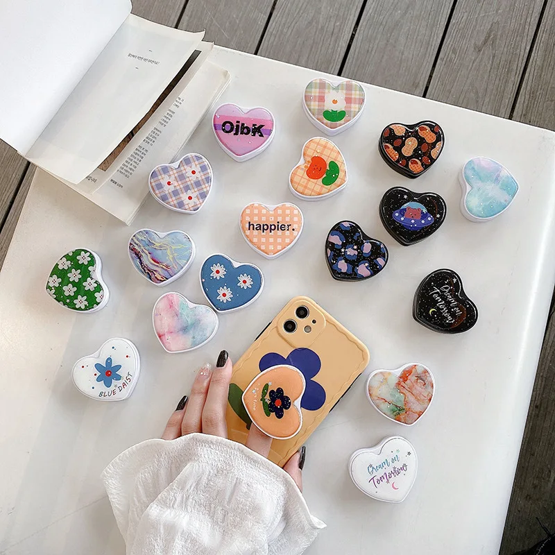 

Universal Cute Ins Flower Bear Irregular Foldable Stand Holder Expanding Mobile Phone Bracket for IPhone Redmi Huawei Samsung