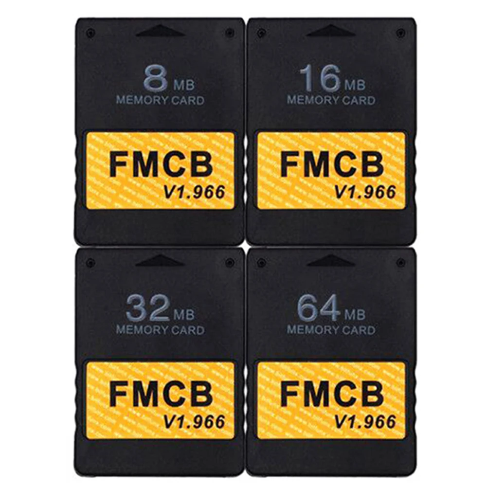 

Black Expansion Cards 8/16/32/64MB Free McBoot v1.966 Memory Card Game Saver Supplies for Sony PS2 Playstation FMCB