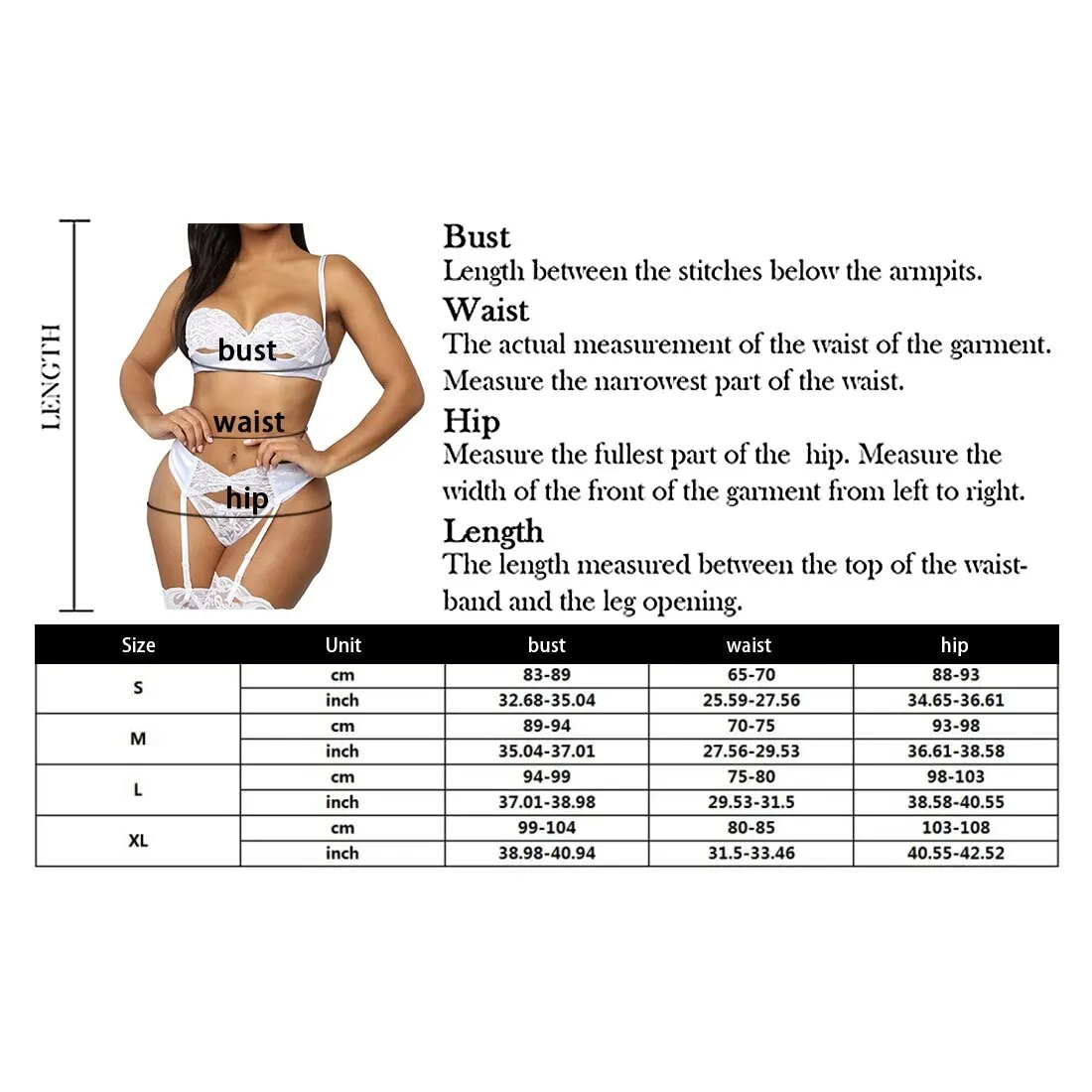 

Dihope 2021 Sexy Ladies Women Floral Lace Hollow Out Babydoll White/Black G String Thong Bra Under Wear Sleepwear Nightwear