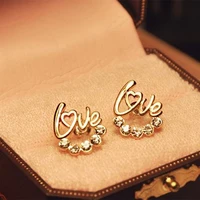 new women fashion love english alphabet earrings party accessories mothers day jewelry gifts