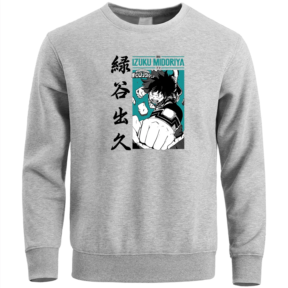 

Толстовка Midoriya Izuku Deku My Hero Академия Мужская толстовка в японском стиле мужская Толстовка Оверсайз Повседневная зимняя Толстовка