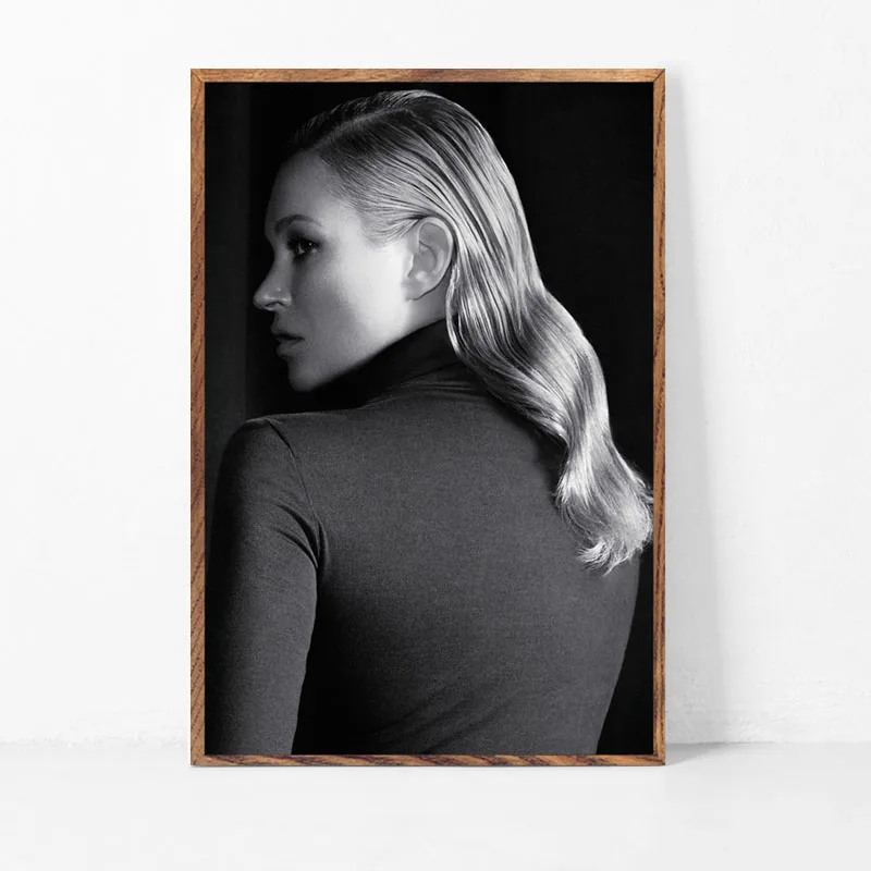 Kate Moss супер модель звезда Мода сексуальная B& W художественная живопись Шелковый Холст плакат настенный домашний декор