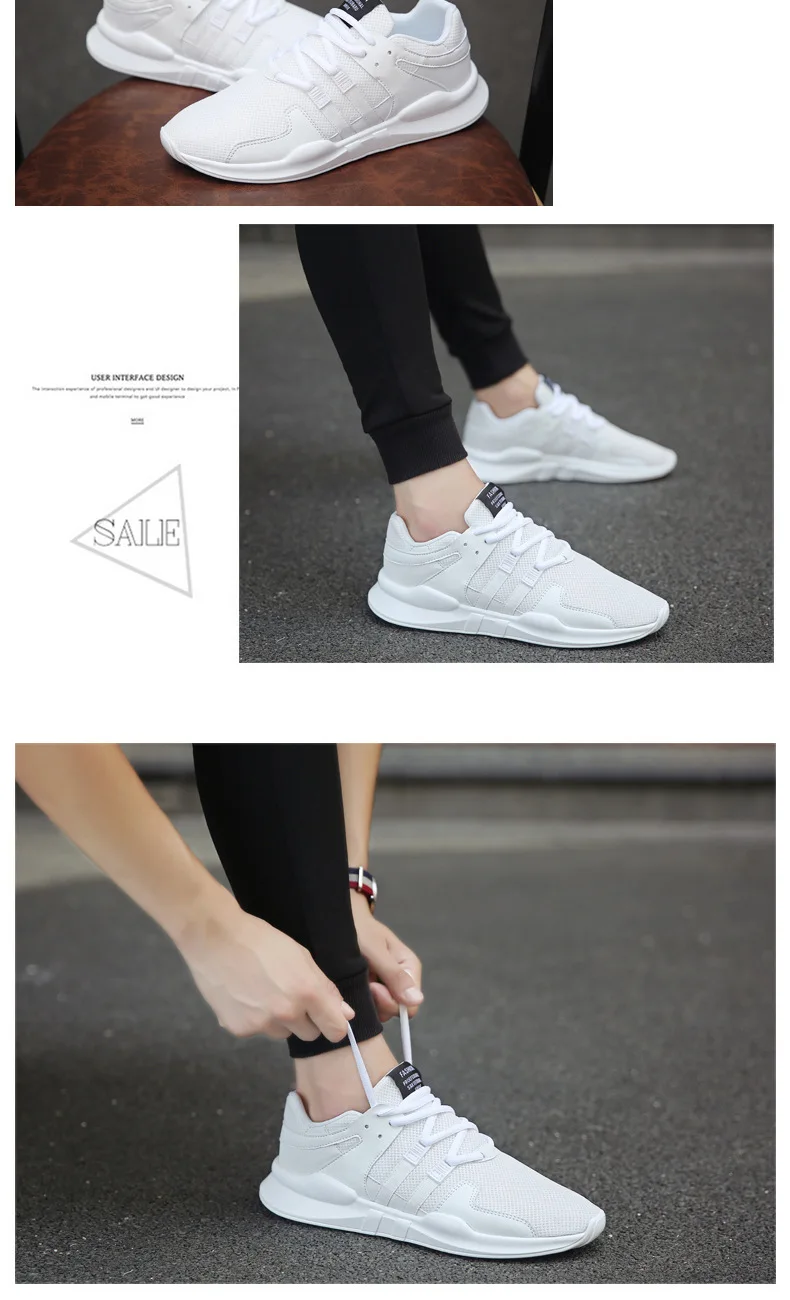 2019 Мужская обувь осенние кроссовки дышащая повседневная для влюбленных пар