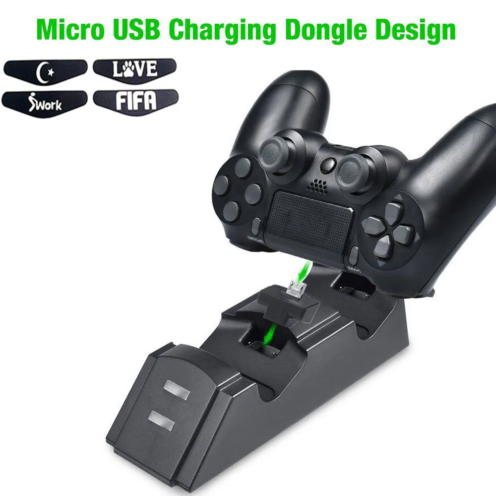 Двойной USB светодиодный индикатор контроллер зарядки док-станция Подставка