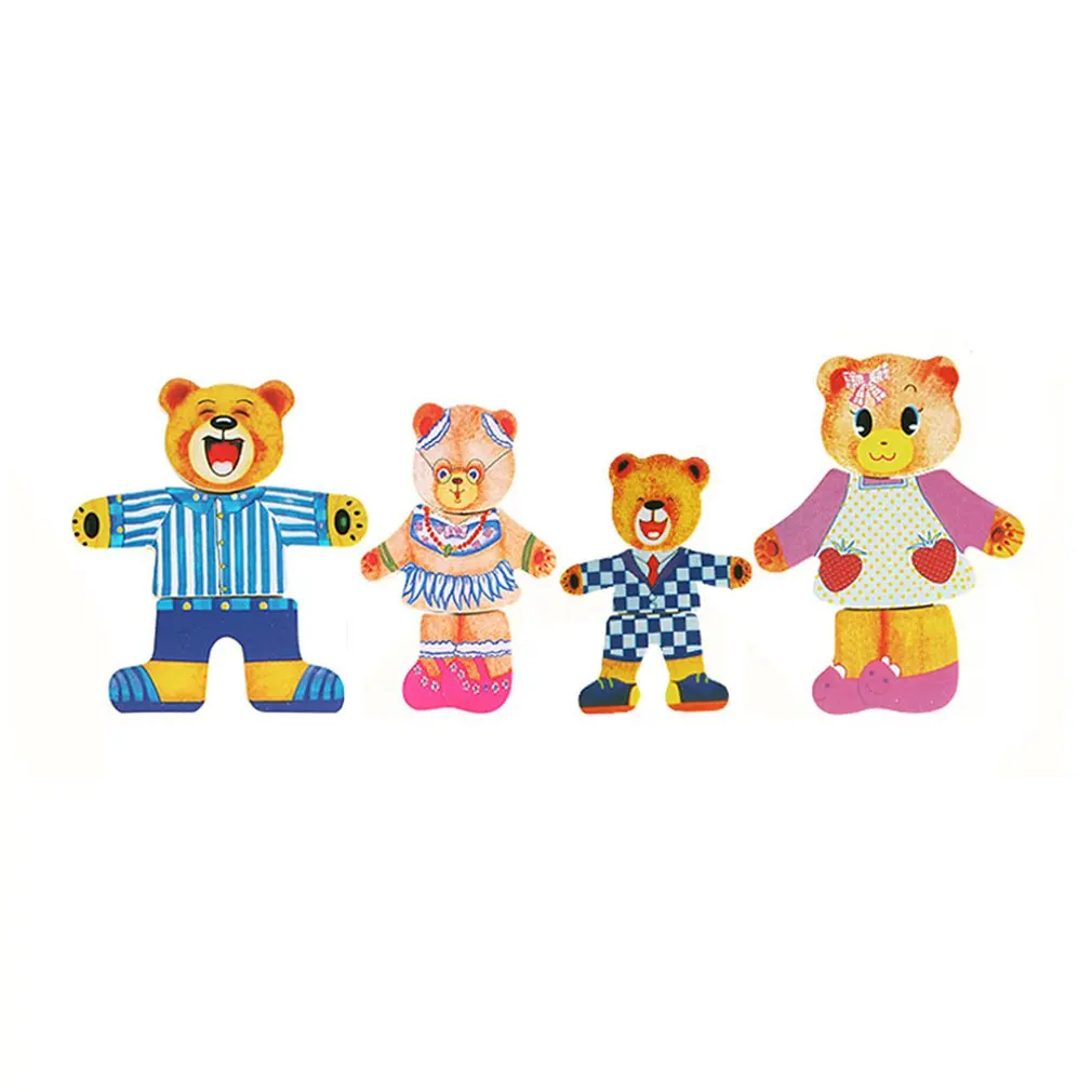 

Early Education Learning DIY Wooden 3D Cartoon Animal Puzzle Drawing Board For Child Kids Facial Features Wood Puzzle