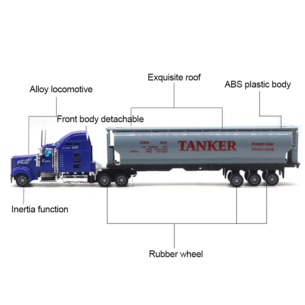 1/42 литой топливный бак автомобиль транспорт модель автомобиля светодиодный