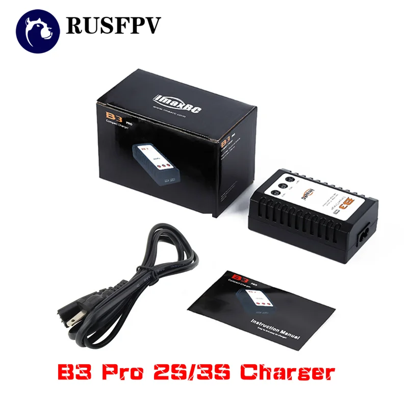 Компактное зарядное устройство ImaxRC B3 Pro для 2S 3S 7,4 V 11,1 V литиевая батарея LiPo Вертолет Самолет мультиротор FPV гоночный Дрон