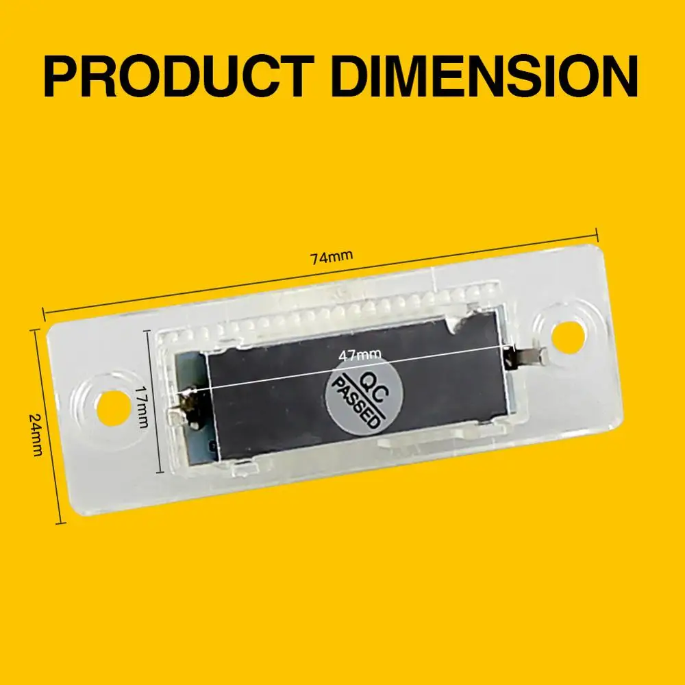 2 шт. Автомобильные светодиодные лампы для подсветки номерного знака VW Transporter T5