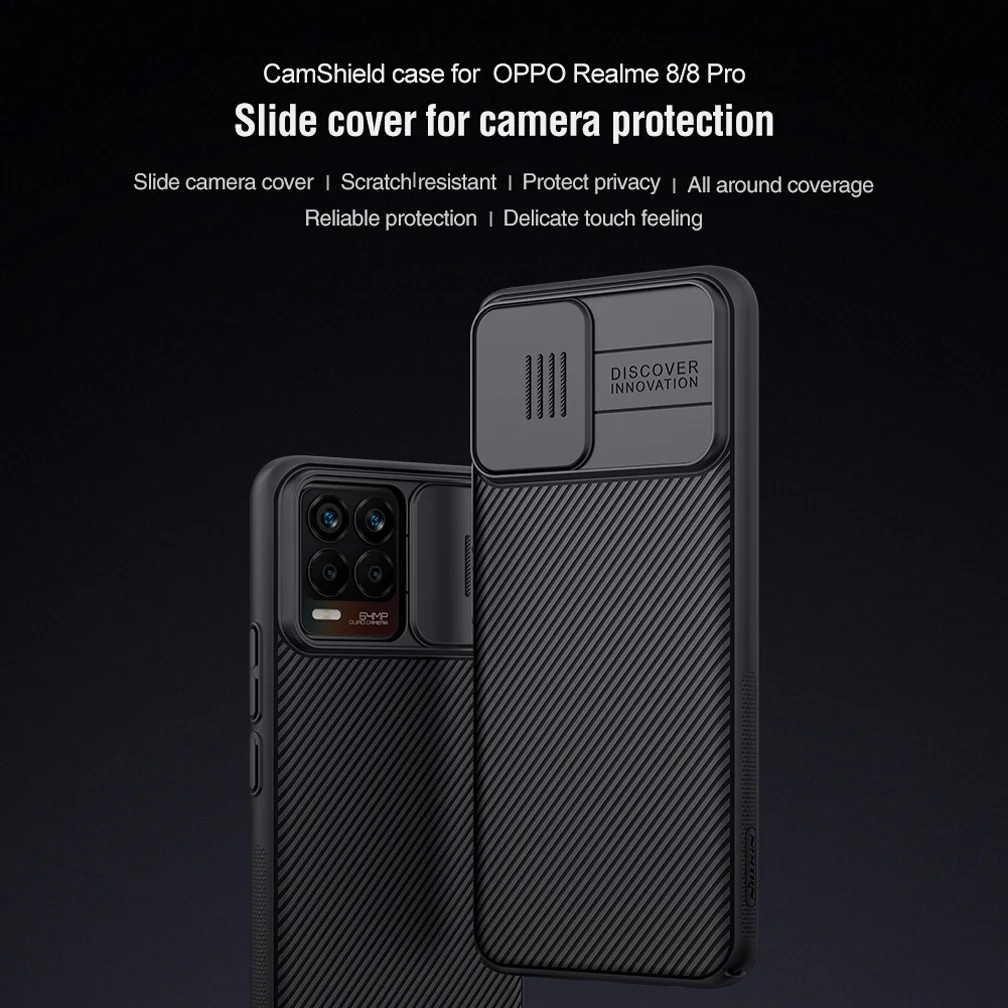 for oppo realme 8 pro case nillkin camshield camera protection case slide privacy phone shell for oppo realme 8 back cover free global shipping