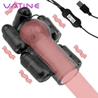 Вибратор VATINE для мужчин, тренировочное кольцо для пениса, вибратор с задержкой эякуляции, интимные игрушки для мужчин, Мужская мастурбация