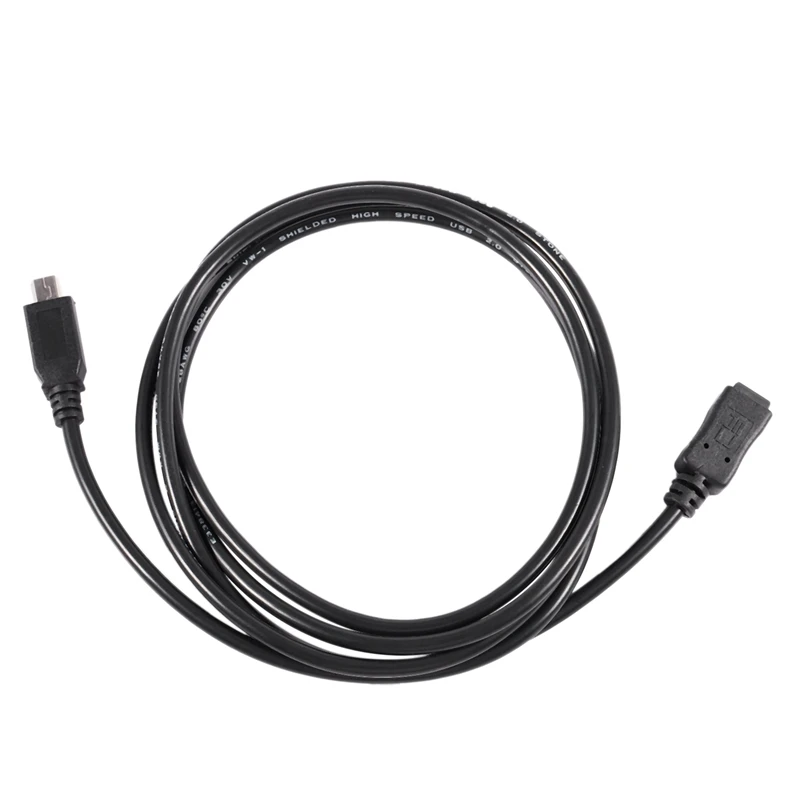 

1.5M Mini USB B 5Pin Male To Female Extension Cable Cord Adapter Black