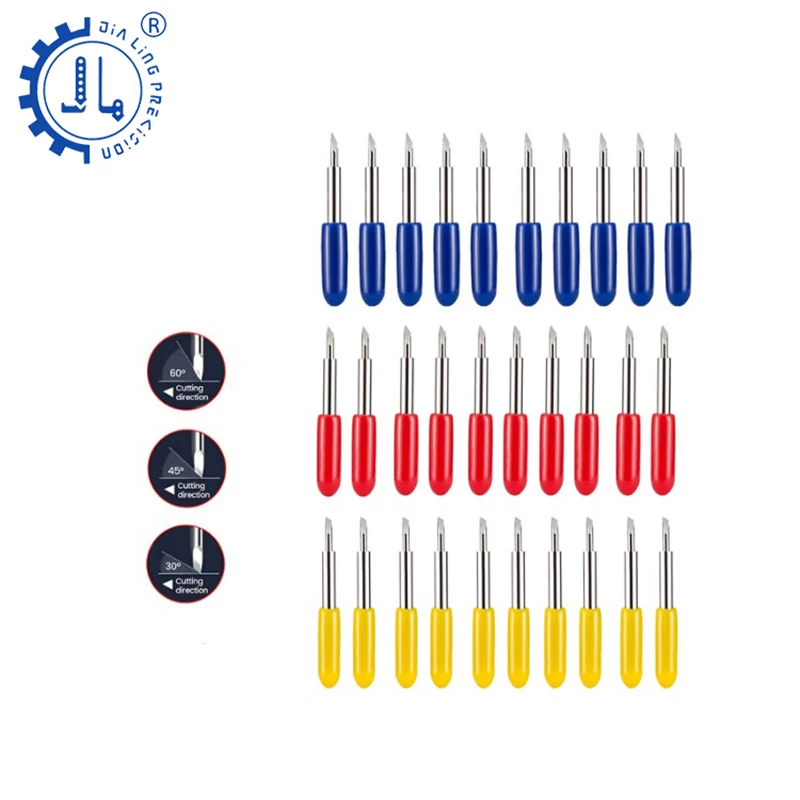 JIALING 5pcs 30/45 /60 Degree Roland Plotter Cutter Blade Vinyl For | Инструменты