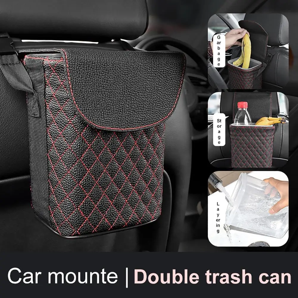 Портативный многофункциональный автомобильный ящик для хранения Двухслойный