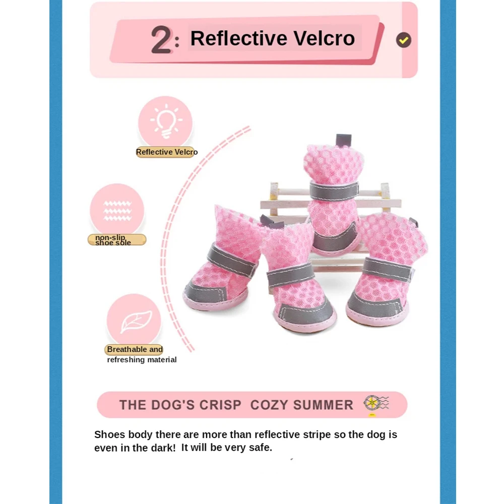 Собака туфли Босоножки с воздухопроницаемой сеткой на мягкой подошве кошек