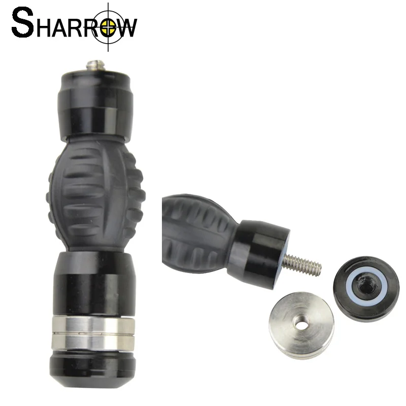 

1pc Archery Compound Bow Stabilizer Damper Aluminum Alloy Rubber Shock Sound Absorption Accessories for Hunting Shooting