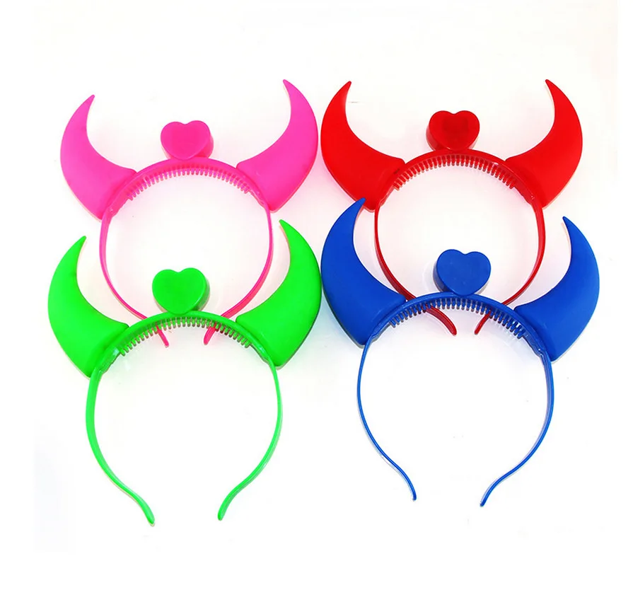 

Luminous Horns Children's Stall Toy Concert Props Flashing Led Headband Luminous Horn Lights