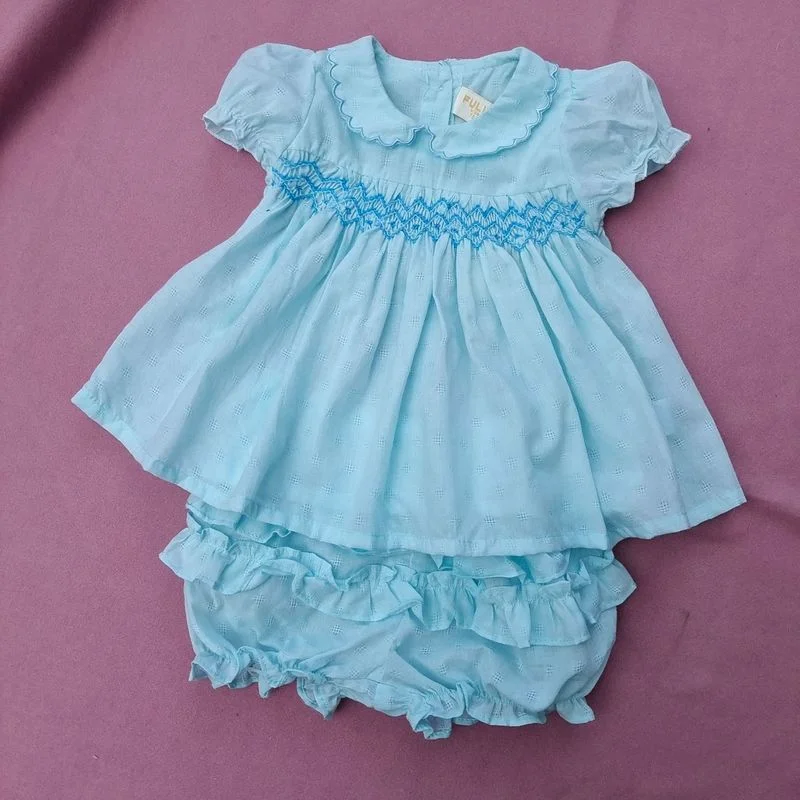 Летнее Детское платье в новом стиле милое винтажное классическое с тонкой