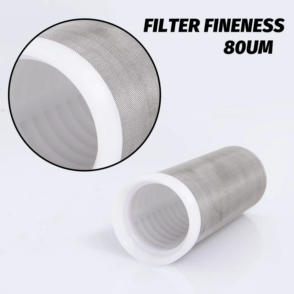 80 mesh/250 mesh Садовый пруд 1/2 дюйма 3/4 1 дюйм встроенный сетчатый фильтр Водяной насос