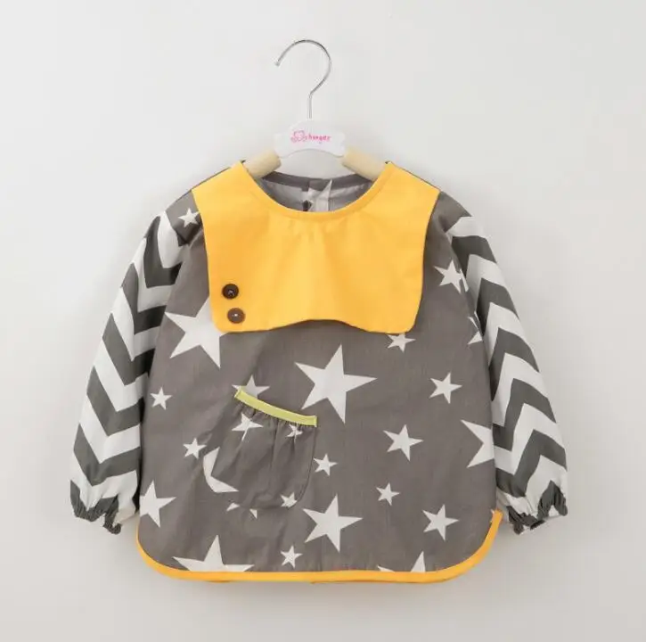 Высококачественные детские нагрудники с длинными рукавами водонепроницаемая