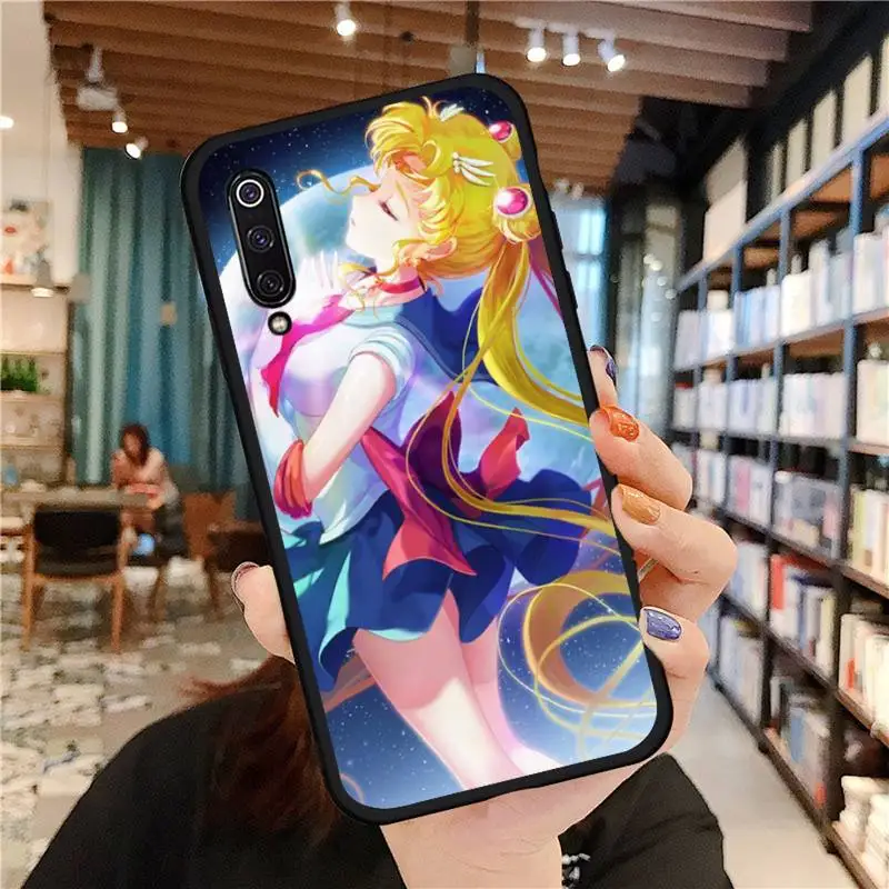 

cute girl Sailor Moon Anime Phone Case For Xiaomi Redmi 7 8 9t 6 9se k20 mi8 max3 lite 9 note 9s 10 pro
