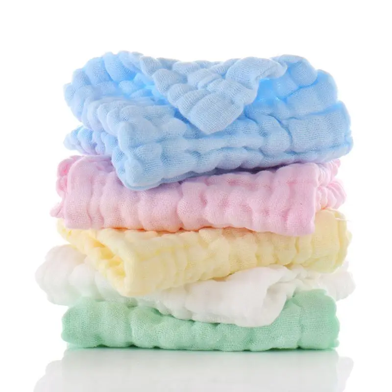 

5pcs/lot Baby Handkerchief Square Baby Face Towel 30x30cm Muslin Cotton Infant Face Towel Wipe Cloth