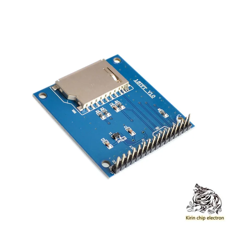 

2pcs/lot 1.8-inch TFT serial LCD module, with PCB including power IC, SD card holder, compatible with 1602 interface