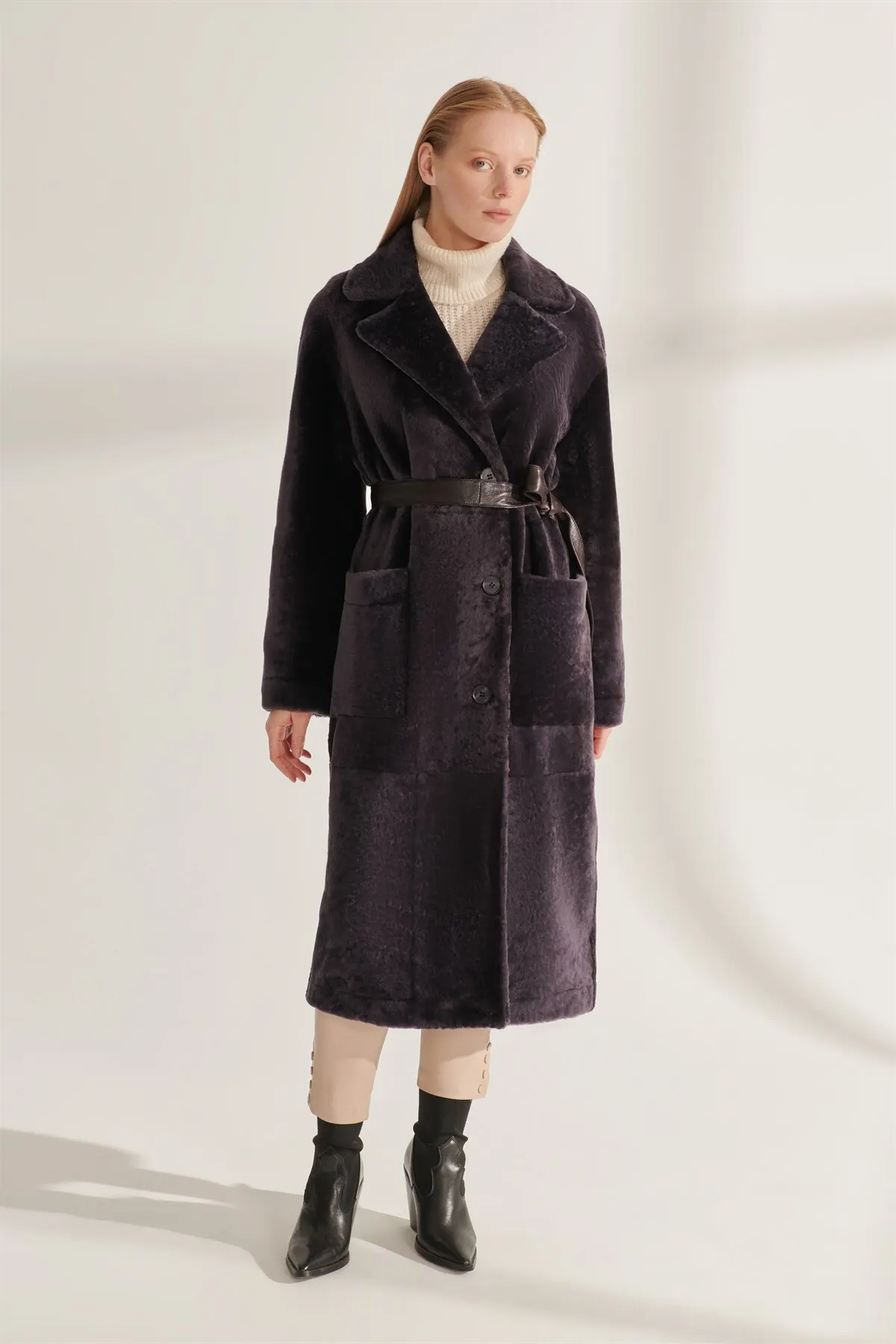 Genuine Fur jackets gray khaki khaki leather large size coat women winter warm waterproof sheepskin Parkas design new street fashion