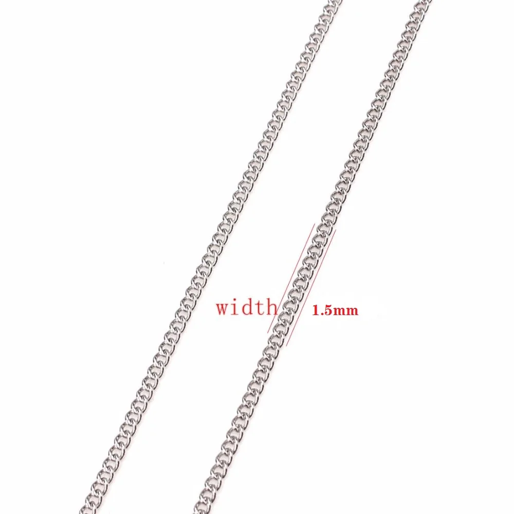 5 ярдов/упаковка кубинские Звенья из нержавеющей стали|necklace jewelry|fashion jewelryjewelry fashion