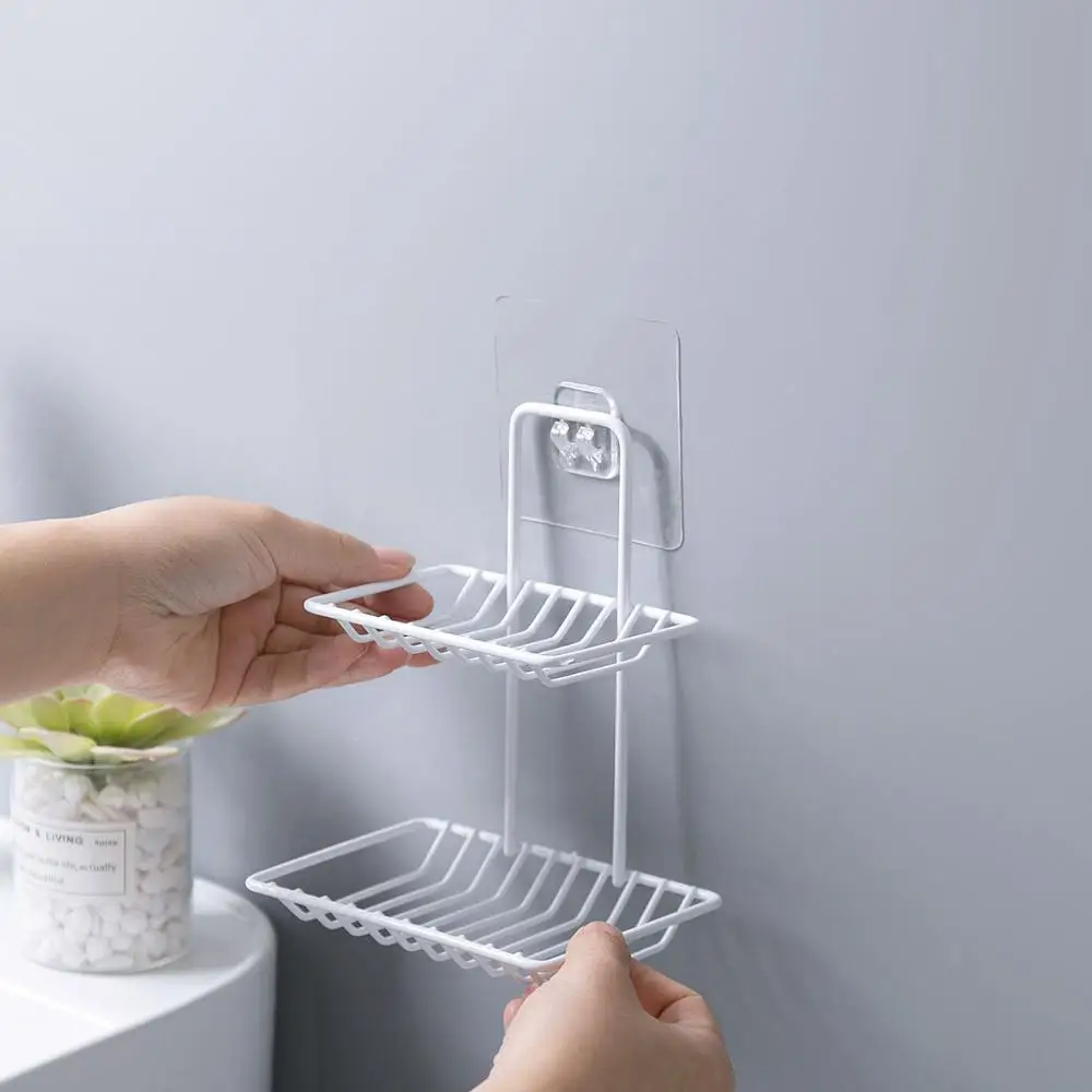 

Висячая металлическая мыльница для ванной комнаты, полка для мыла, тарелка, контейнер, настенный держатель для хранения