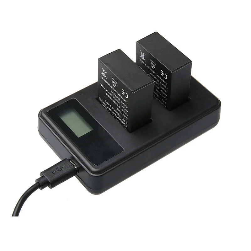 2 шт. аккумуляторы для Gopro Hero 3 + аккумулятор GoPro USB двойное светодиодное умное